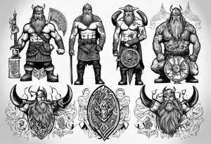 Viking full body tattoo idea