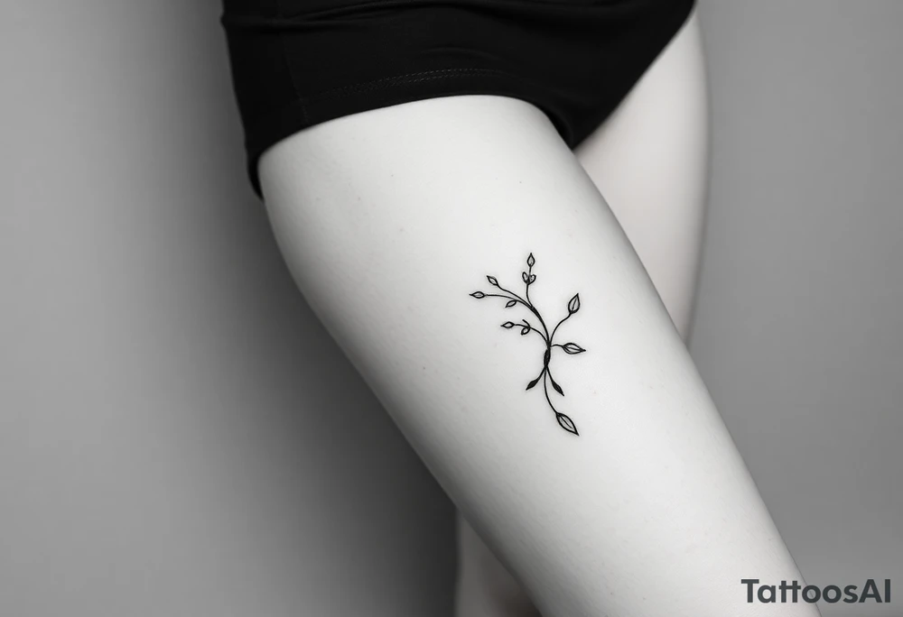 Female, thigh, sexy tattoo idea