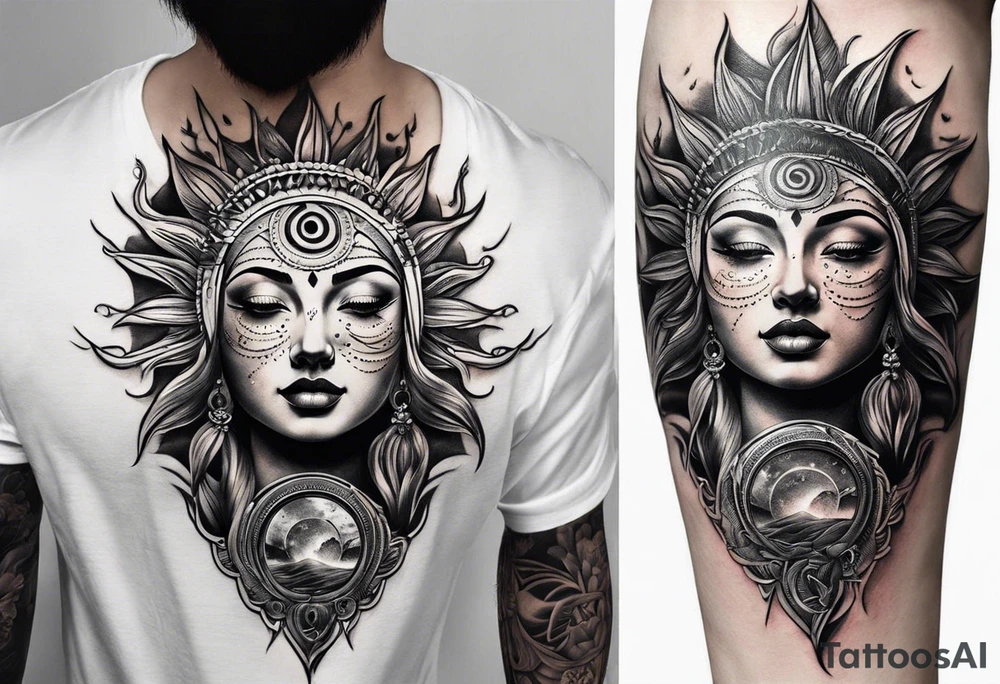 Sun tattoo idea