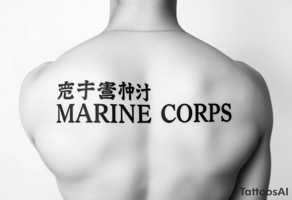 Republic of Korea
                Marine Corps
lettering to arm tattoo idea