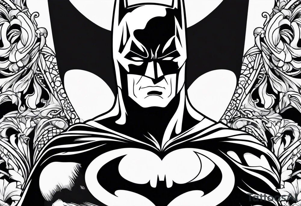 batman symbol tattoo idea
