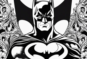 batman symbol tattoo idea