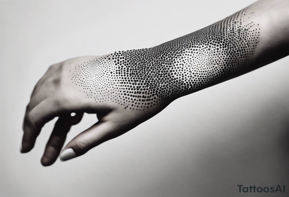 abstract on hand, no people tattoo idea