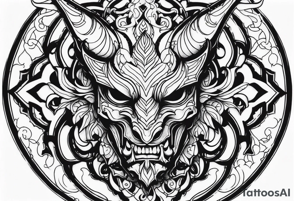 Demon tattoo idea