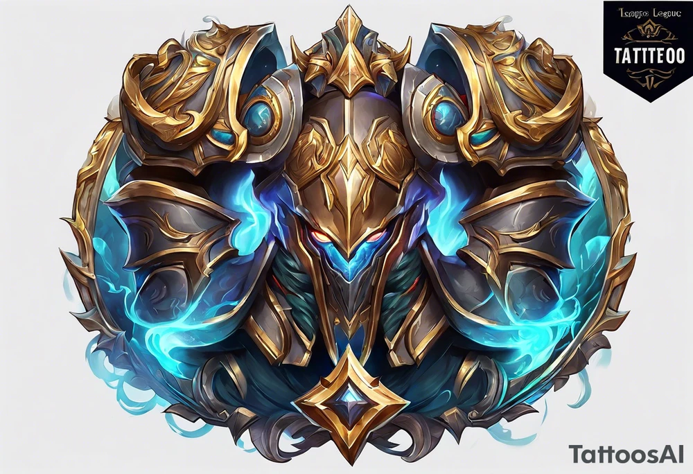 pantheon for league of legends game tattoo idea