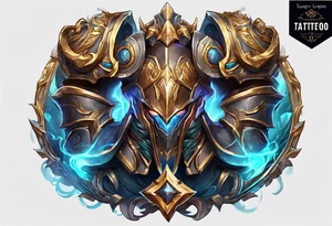 pantheon for league of legends game tattoo idea