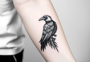 crow tribal tattoo idea