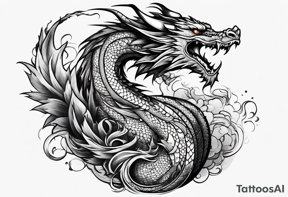 Dragon tattoo idea