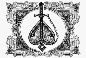 a spade tattoo idea