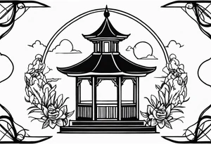 Dark gazebo tattoo idea