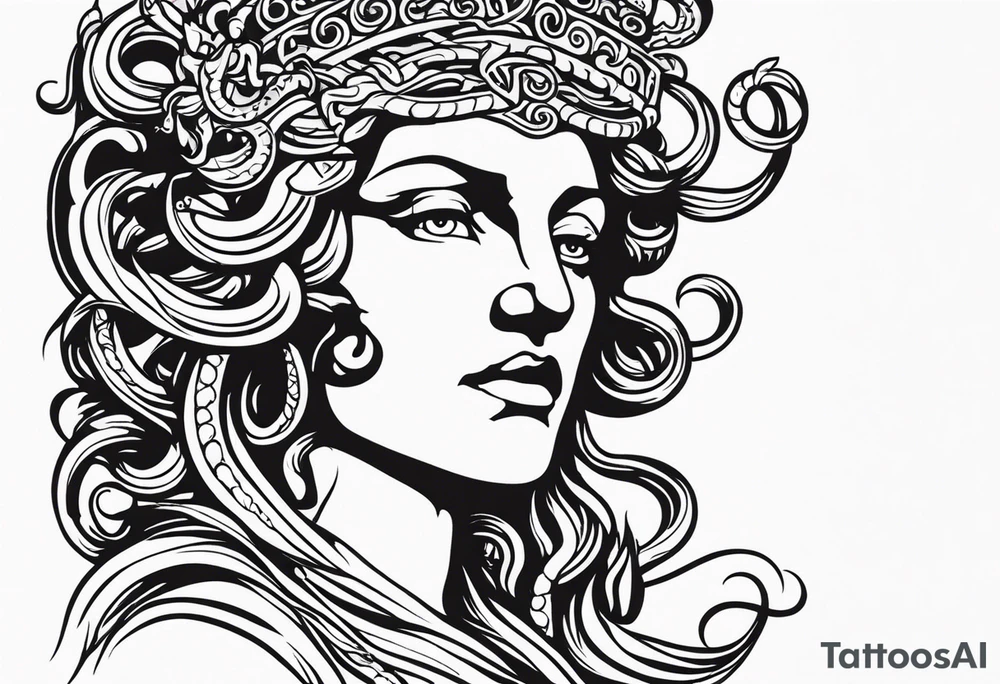 Gorgon Medusa, ancient greece tattoo idea