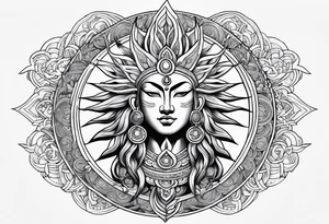 Sun god Amartarasu tattoo idea