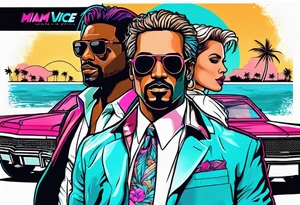 miami vice style party, no cars tattoo idea