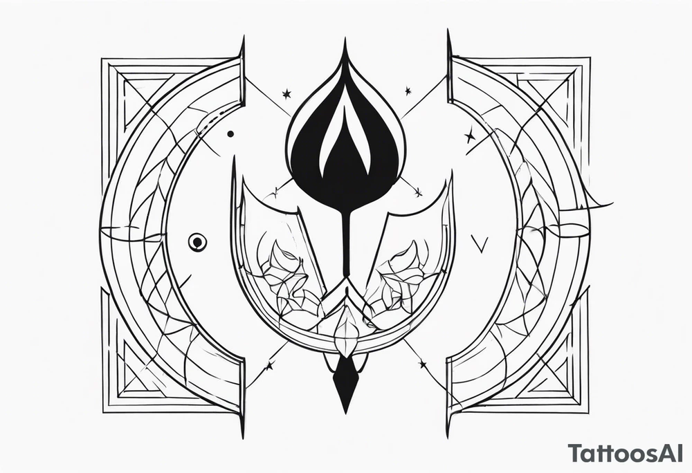 Gemini, Scorpio, Cancer, Sagittarius tattoo idea