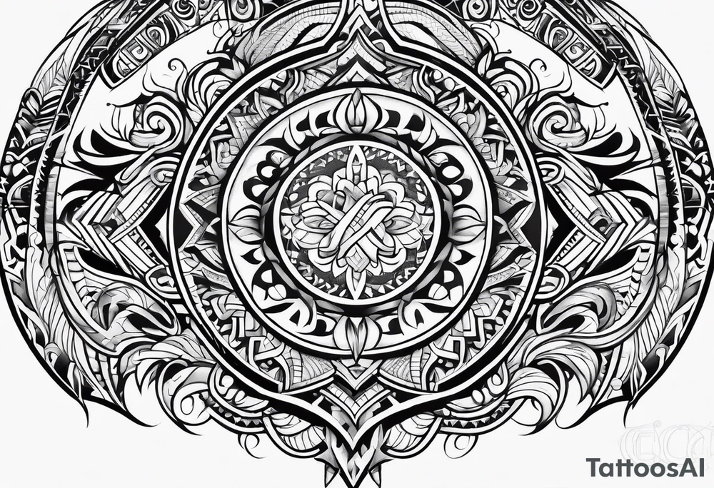 Polynesian tribal tattoo idea