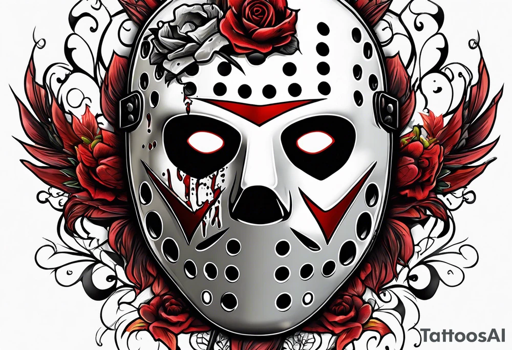 Friday the 13th Jason mask tattoo idea