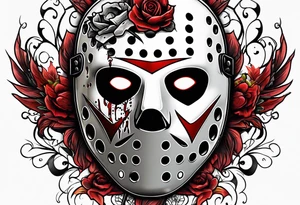 Friday the 13th Jason mask tattoo idea