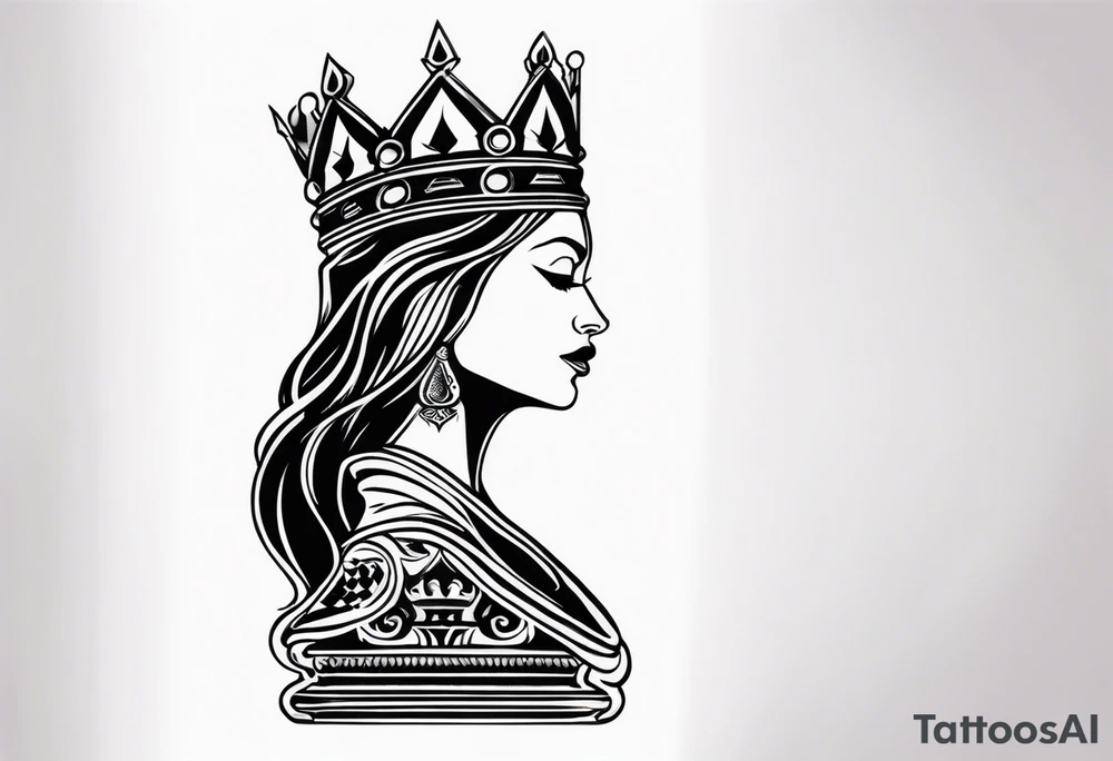 QUEEN CHESS tattoo idea