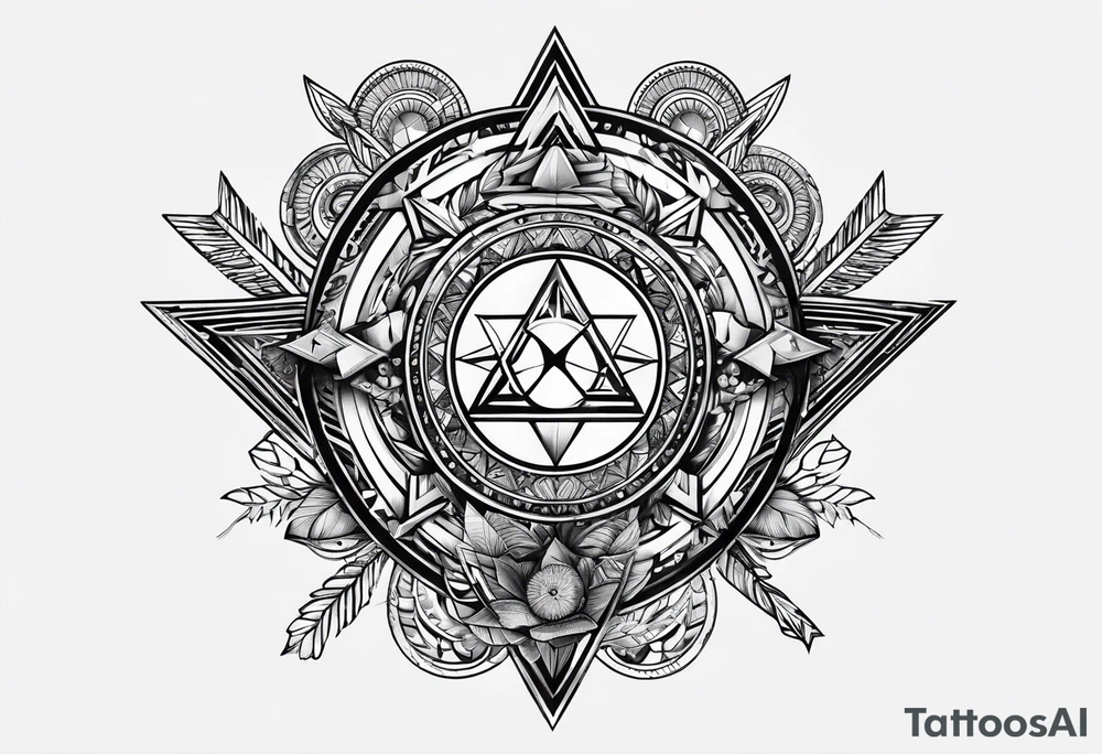 trinity know
arrow
family names tattoo idea