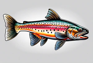 cutthroat trout tattoo idea