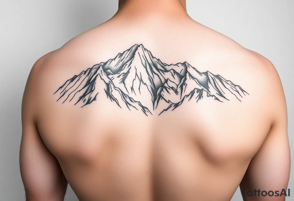 coal mountain tattoo idea
