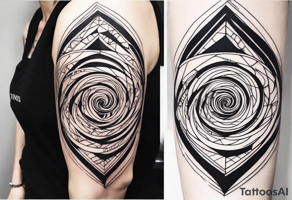 spiral around arm down to the forearm tattoo idea