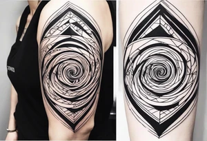 spiral around arm down to the forearm tattoo idea