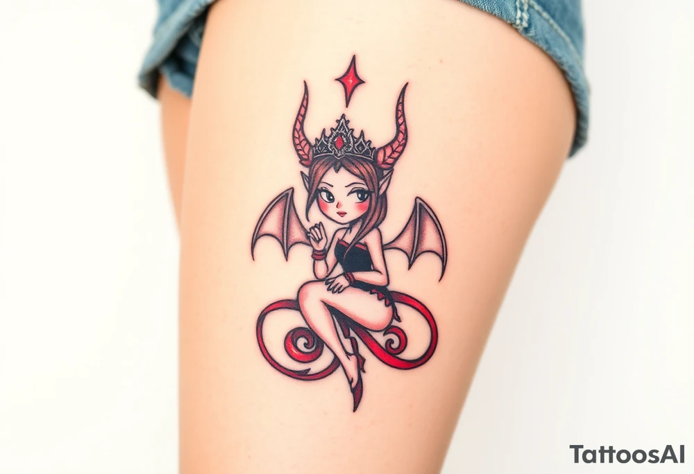Queen of hell tattoo idea