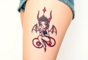 Queen of hell tattoo idea
