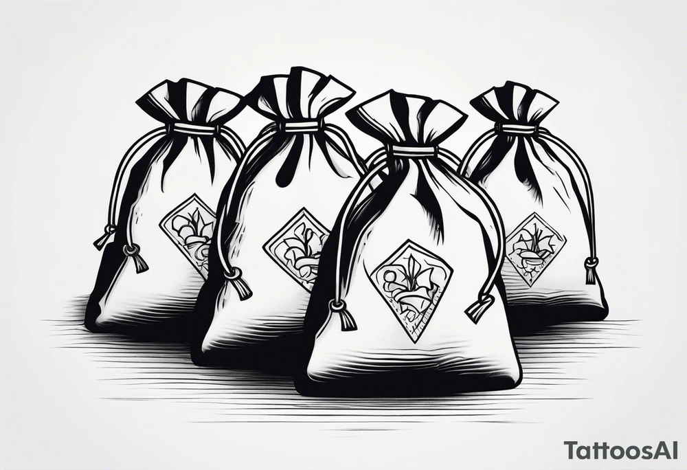 money bags tattoo idea