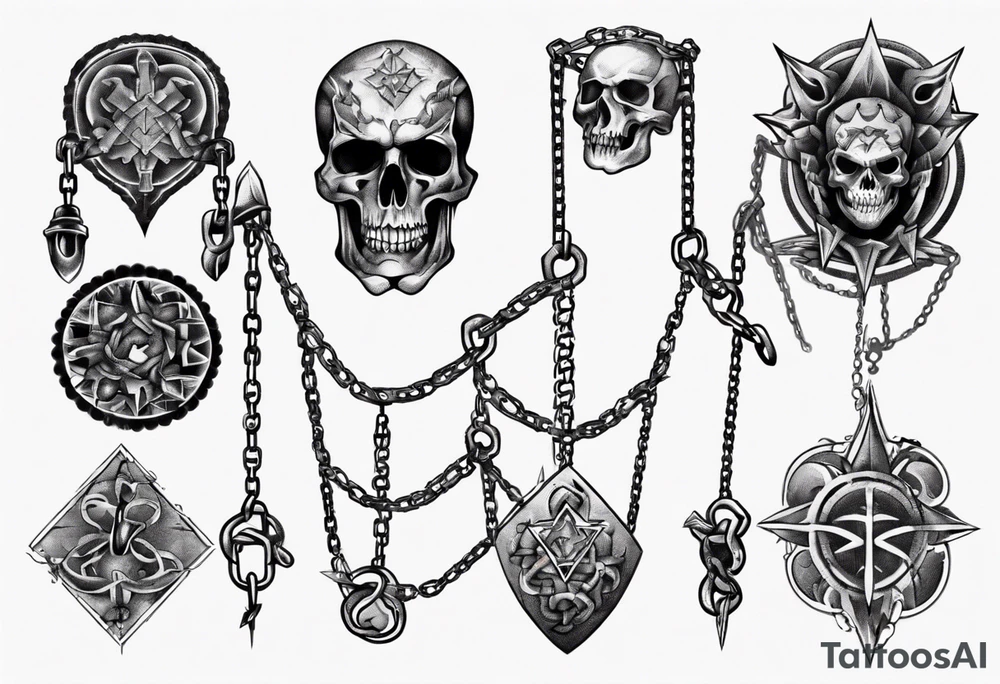 chains tattoo idea