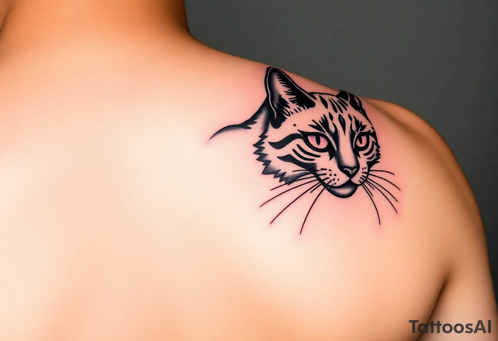 Black Cat tattoo idea