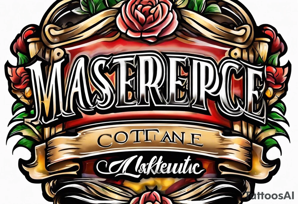 Town cafe logo tattoo idea