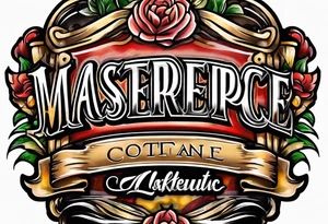 Town cafe logo tattoo idea