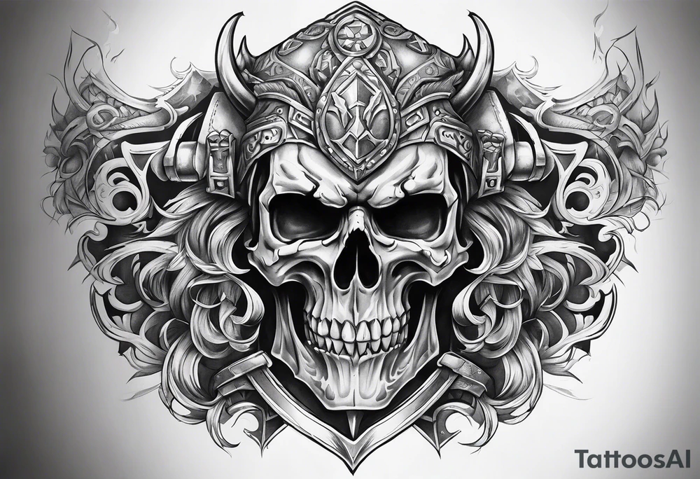 Brutal sleeve tattoo warhammer tattoo idea