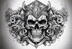 Brutal sleeve tattoo warhammer tattoo idea