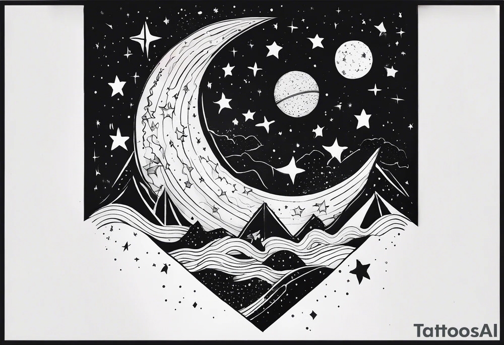 milky way tattoo idea