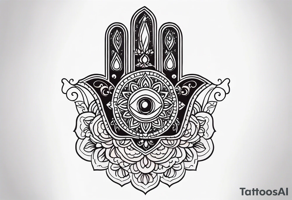 hamsa tattoo idea