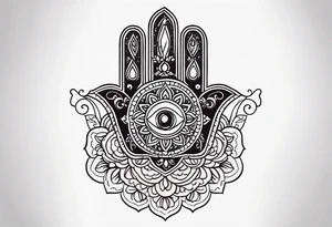 hamsa tattoo idea