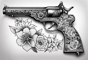 Flintlock pistol tattoo idea