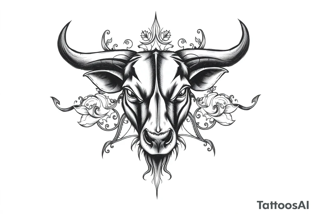 the word ox in bold letters with jamaican designs behind it tattoo idea