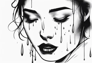 Tears bouncing off soul tattoo idea