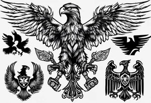 russian eagle tattoo idea