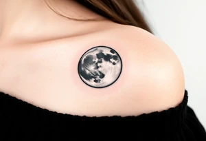 The moon tattoo idea