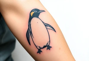 Penguin melting tattoo idea
