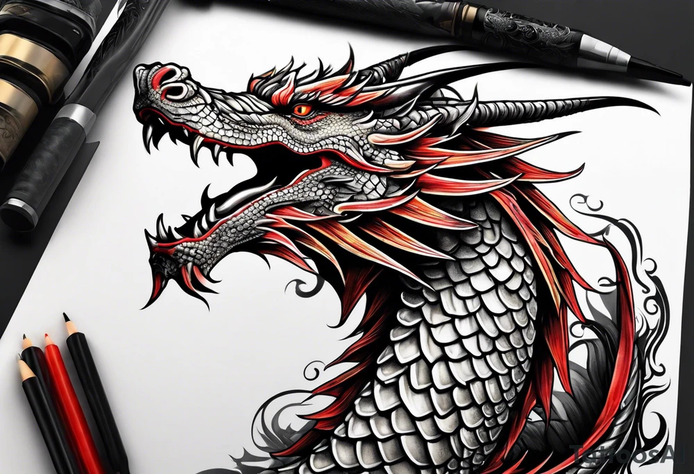 Dragon tattoo idea