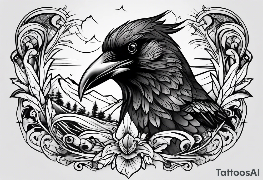 crows tattoo idea