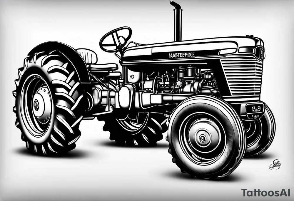 Tractor tattoo idea