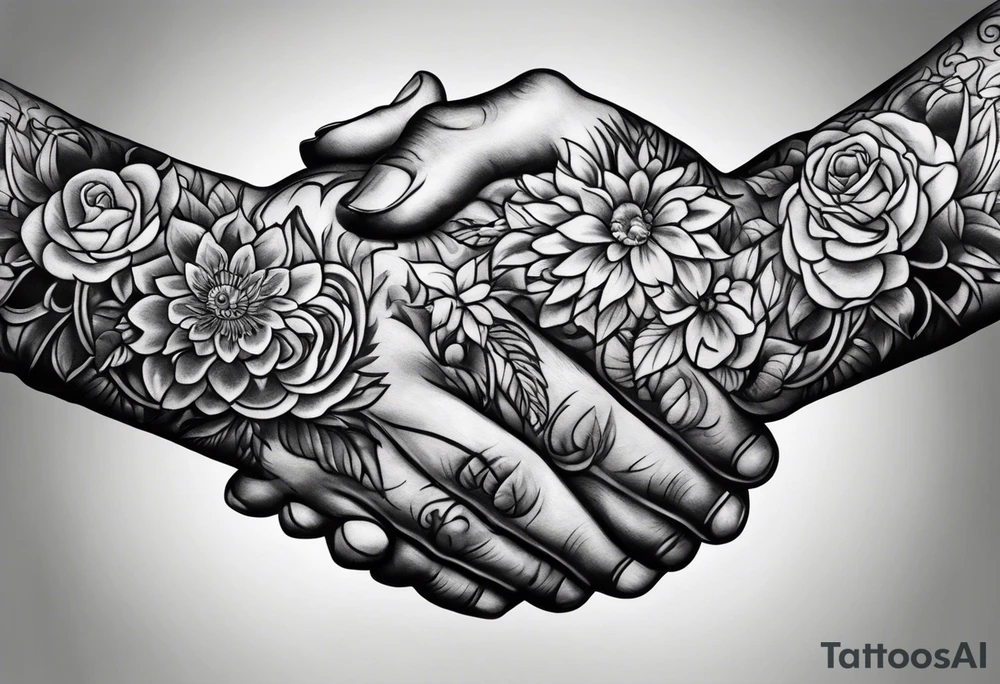 praying hands tattoo idea