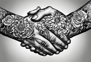 praying hands tattoo idea
